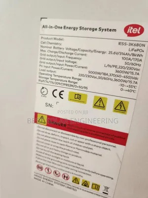 Itel 3.6kva Inverter With 8kwh Battery All in One Solar System