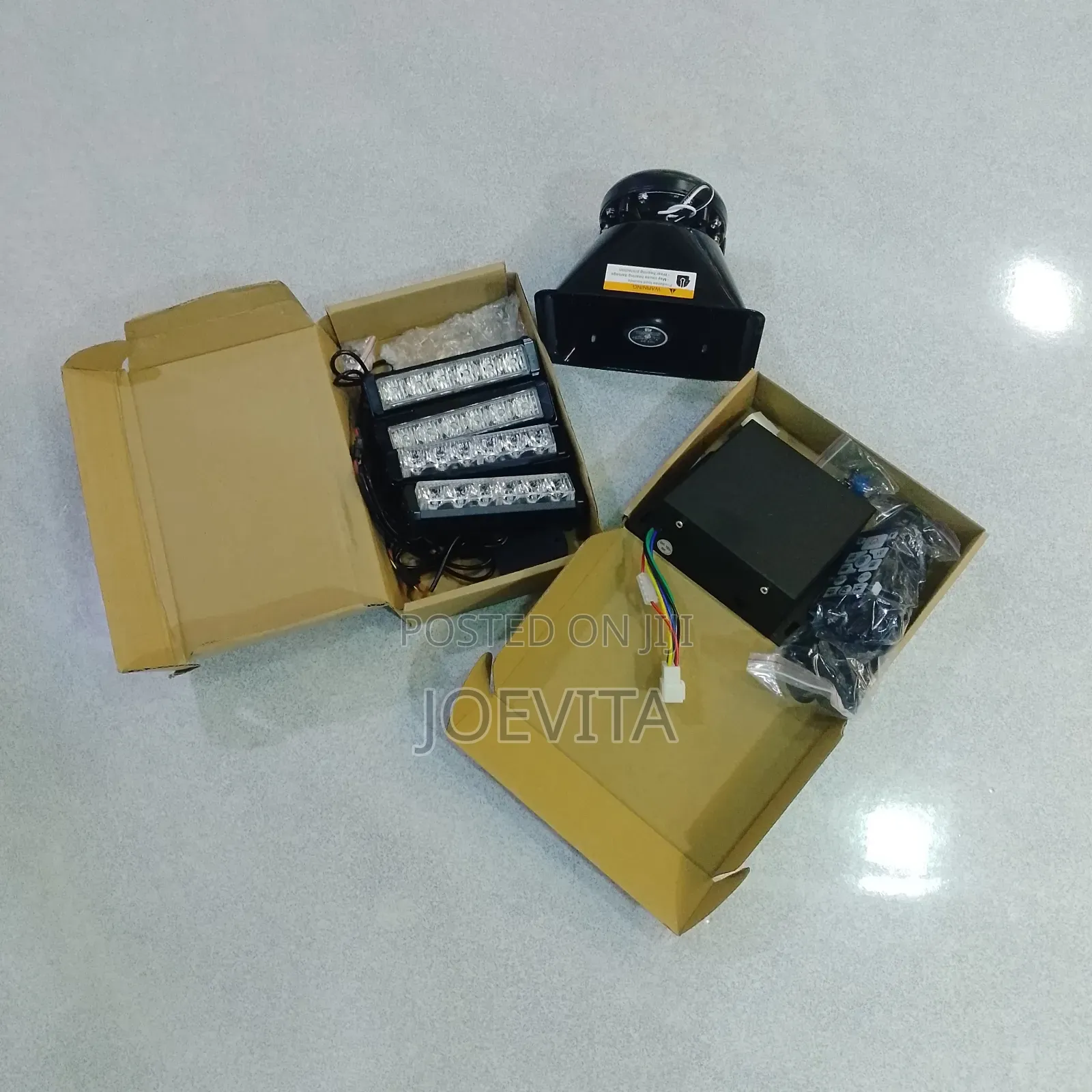 Emergency Strobe Warning Light/4 Light Unit Set