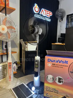 Duravolt 18inch 4-in-1 Rechargeable Fan With Inbuilt Bluetooth Speaker