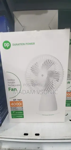 Dp Rechargeable Tabletop Fan Dp-7687