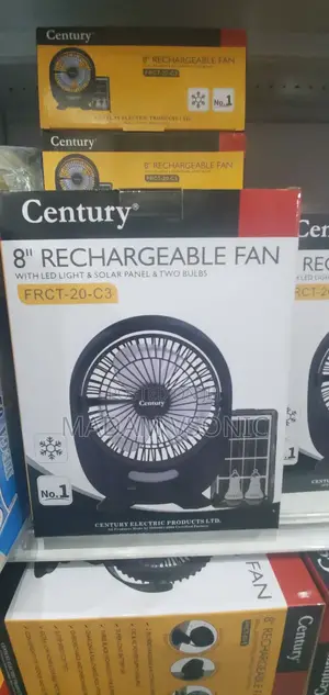 8" Century Rechargeable Tabletop Fan Fan FRCT-20-C3