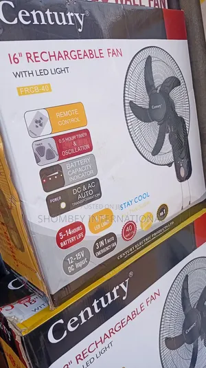 Century 16" Rechargeable Wall Fan