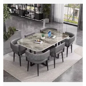 Italian -Style, Marble-Finish Dinning Set