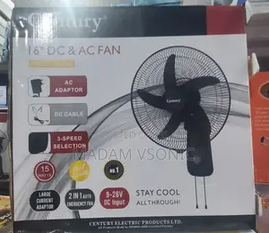 Century 16" Ac/Dc Wall Fan FRVB-40-Dc