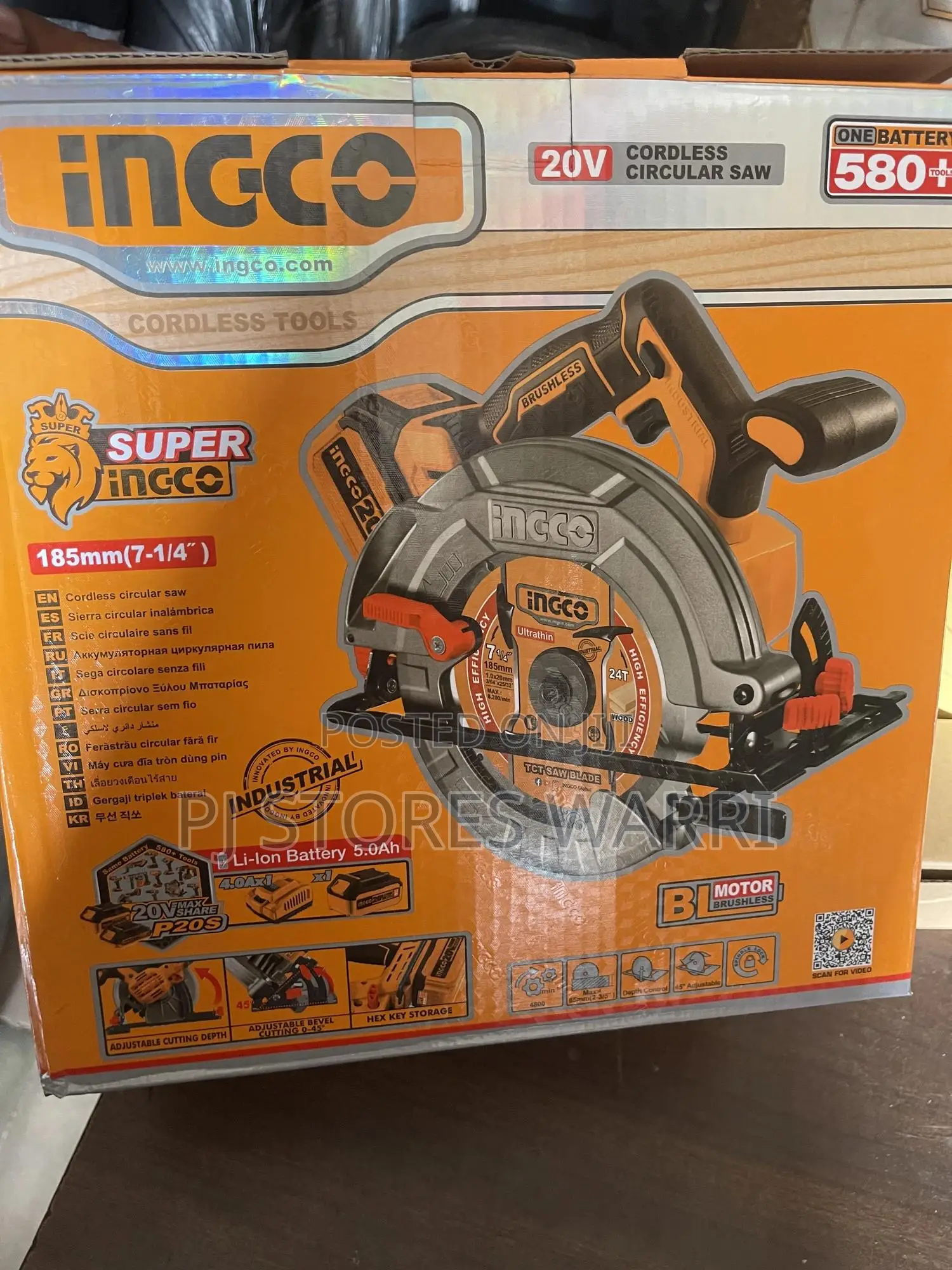 Cordless Ingco Circular Saw