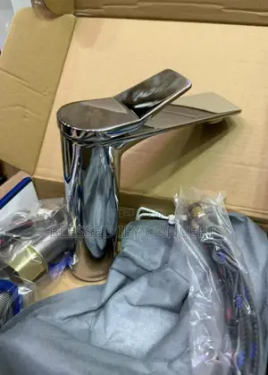 Basin Mixer Tap, Sliver and Black