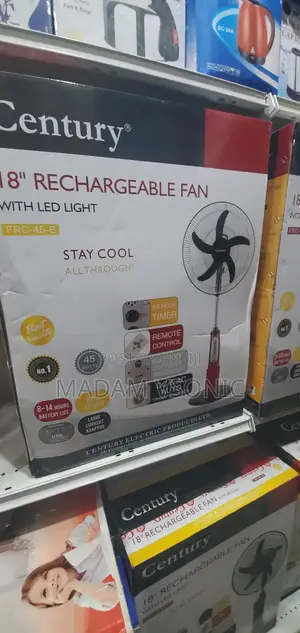 Century 18" Rechargeable Standing Fan FRC-45-E