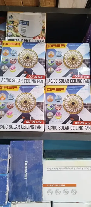 Qasa Ac/Dc Solar Ceiling Fan - Uncle Val Electronics Hub Price: ₦ ...