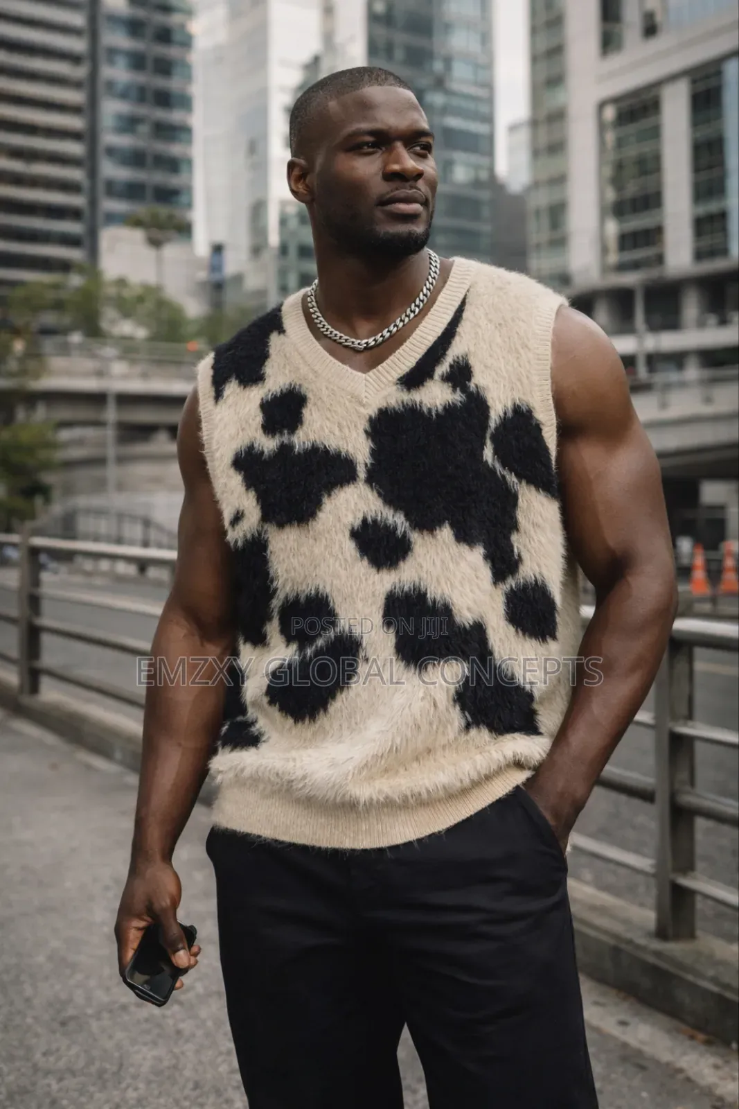 Cow Print Mohair Complex
