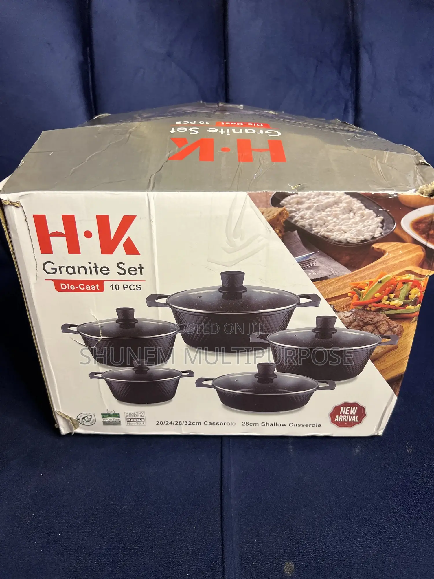 Granite Set Maifan Stone Non Stick Pot and Pan Set