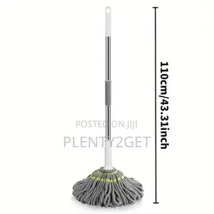 2-in-1 Dehydrated Mop With Stainless Steel Handle - Microfiber Mop