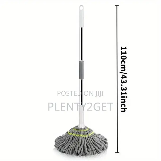 2-in-1 Dehydrated Mop With Stainless Steel Handle - Microfiber Mop