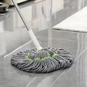 2-in-1 Dehydrated Mop With Stainless Steel Handle - Microfiber Mop