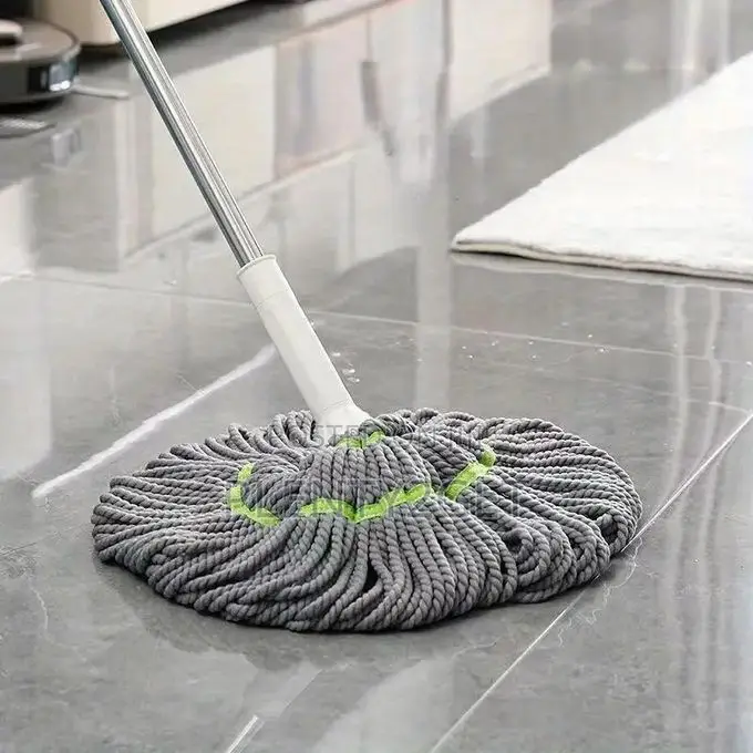 2-in-1 Dehydrated Mop With Stainless Steel Handle - Microfiber Mop