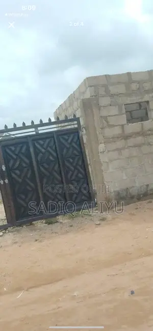 Fenced Gated Plot With 1bedroom Self Contain Unroofed at Iddo Sabo