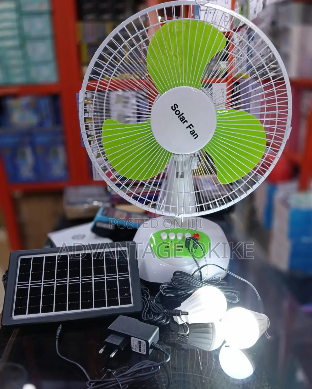 Solar Rechargeable Table Fan
