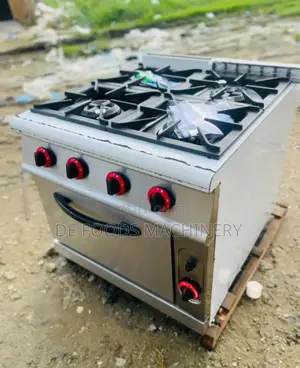 Industrial 4 Burner Cooker With Oven