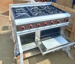 Industrial 6 Burner Cooker With Oven