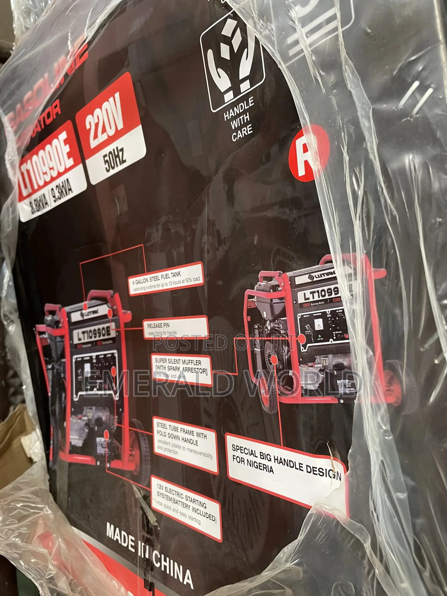 Lutian 9.3kva Generator With Remote Control ( Lt 10990e)