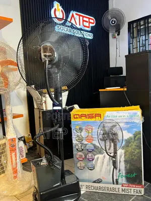 Qasa 18inch Mist Rechargeable Solar Fan