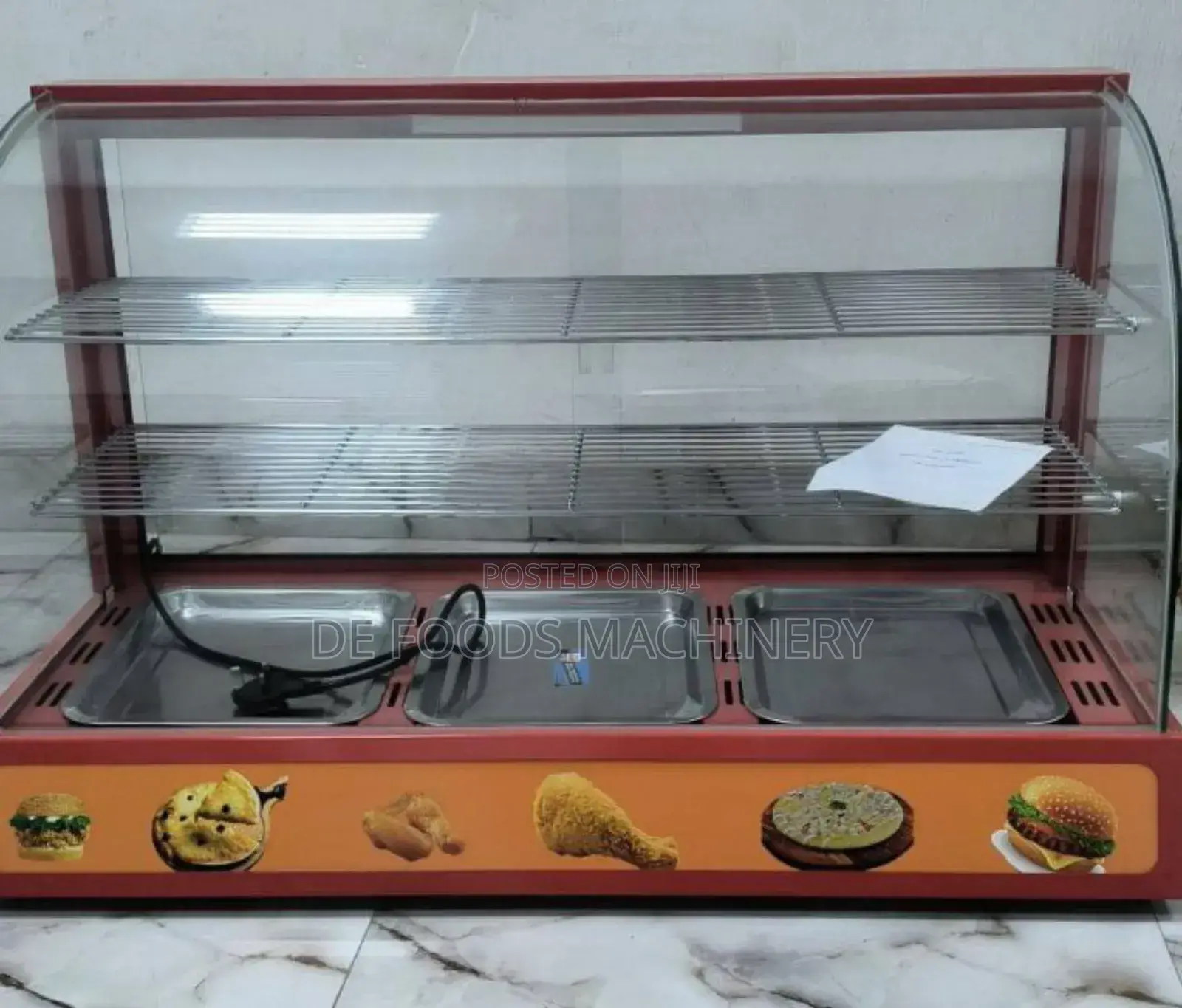 3 Plate Snacks Warmer (Red)