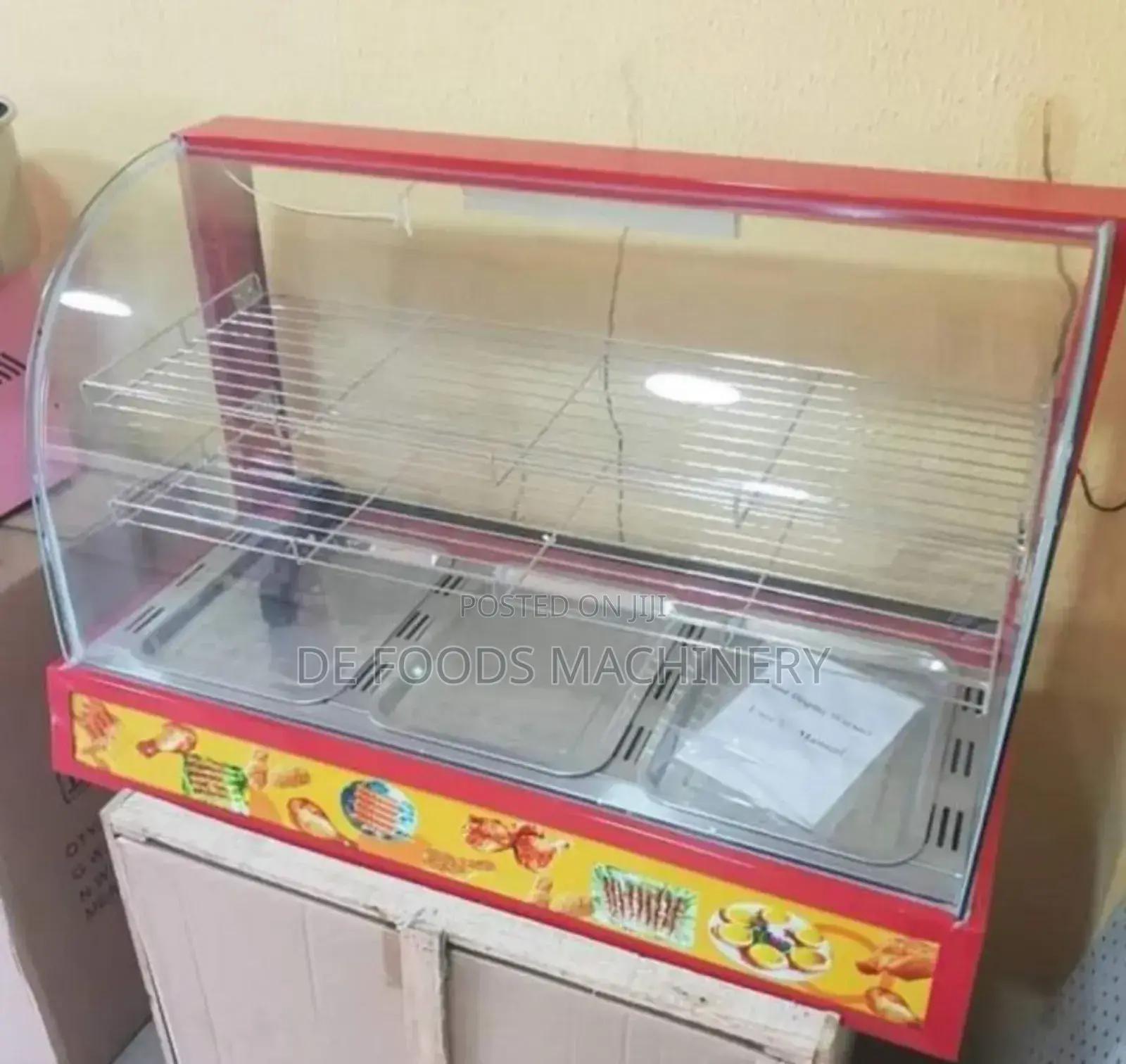 3 Plate Snacks Warmer (Red)