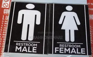 Board Male And Female Toilet Sign