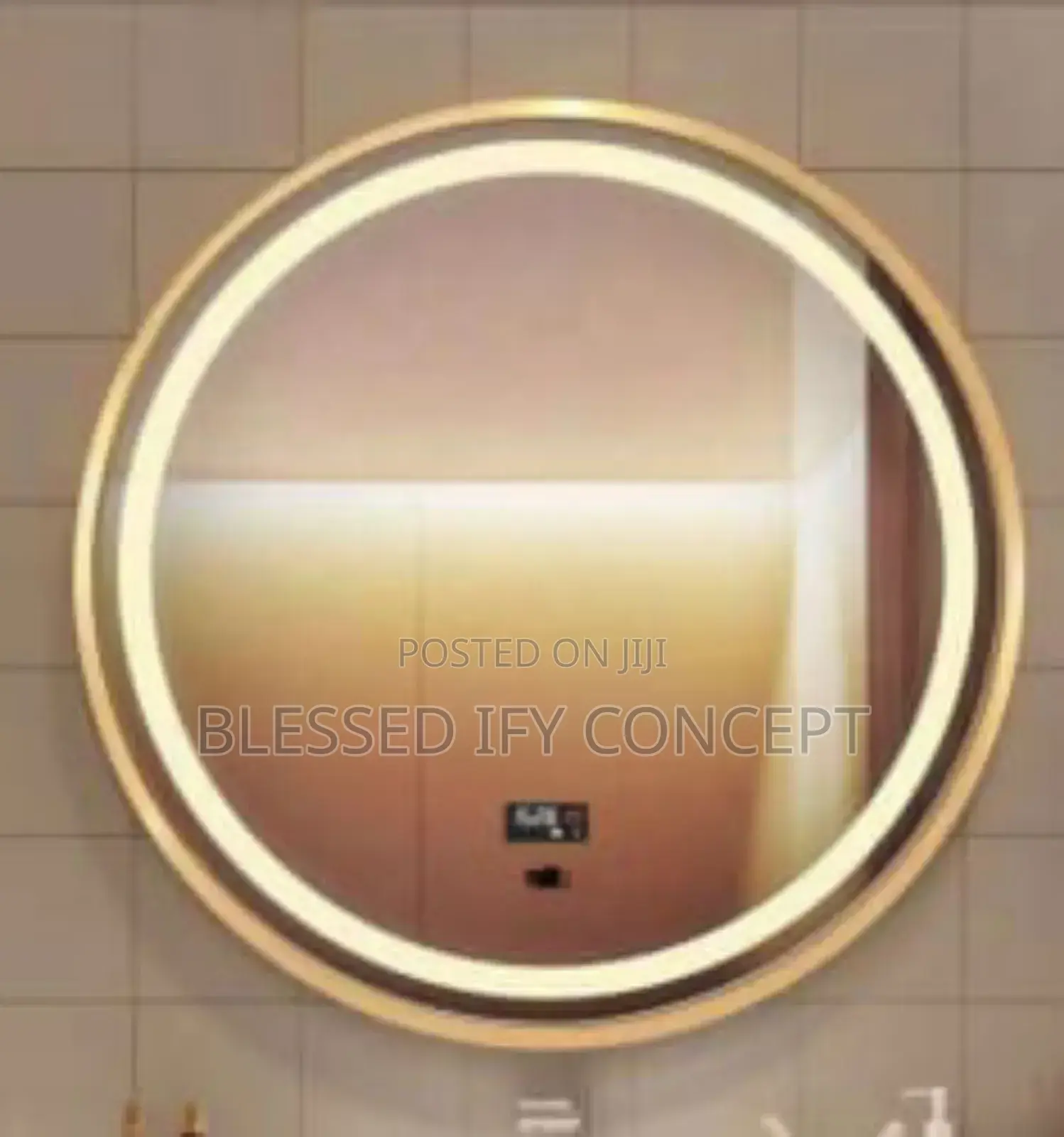 High Quality 60x60 Mirror With 3 Light
