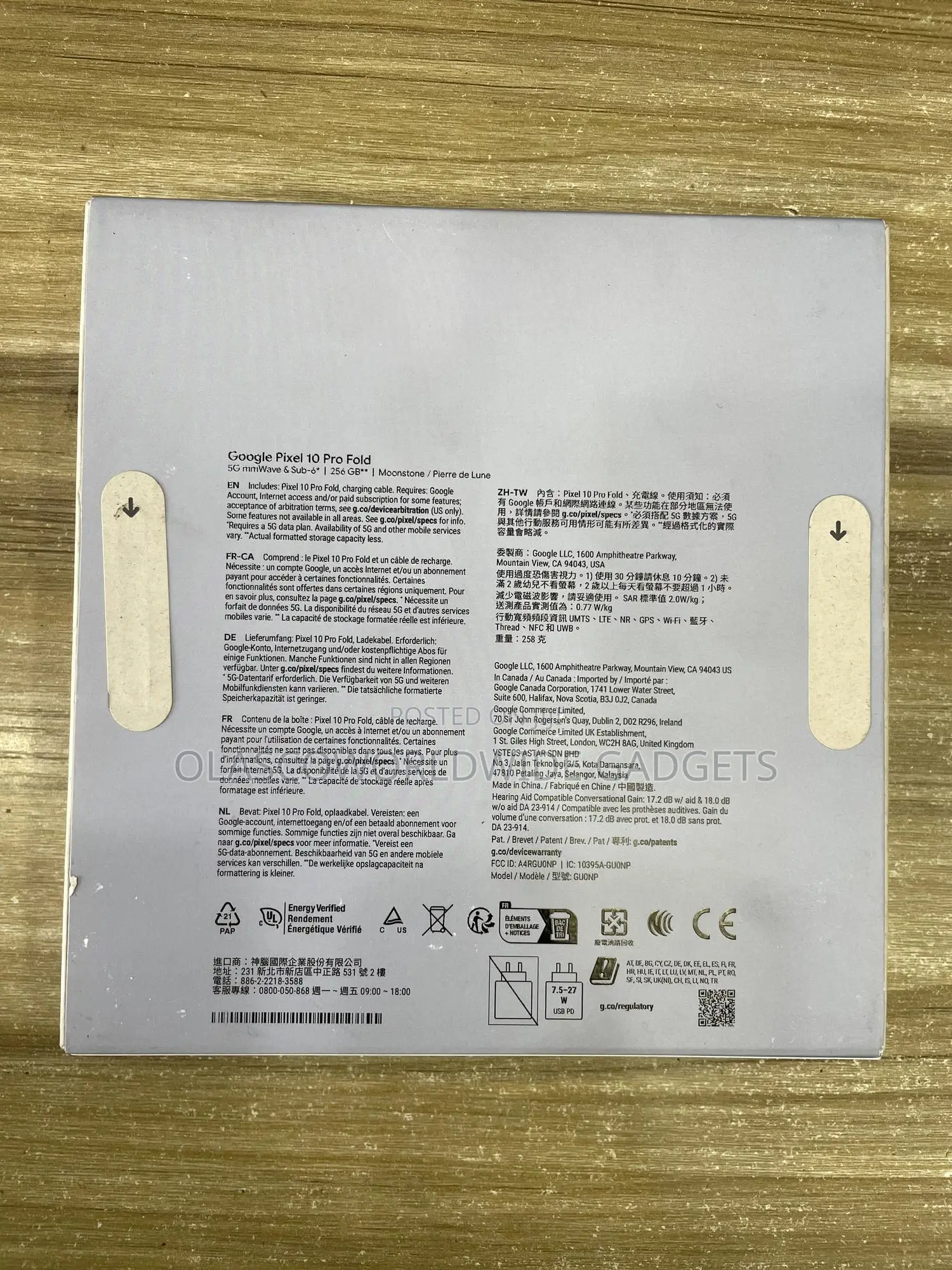 New Google Pixel 10 Pro Fold 256 GB Gray