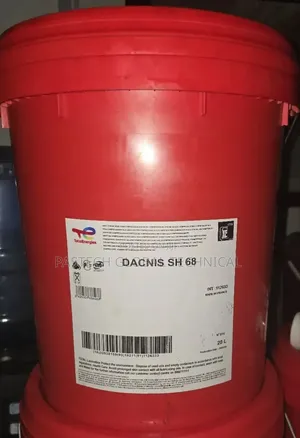 20-liter Pail Of Totalenergies Dacnis Sh 68//Synthetic Compressor Oil