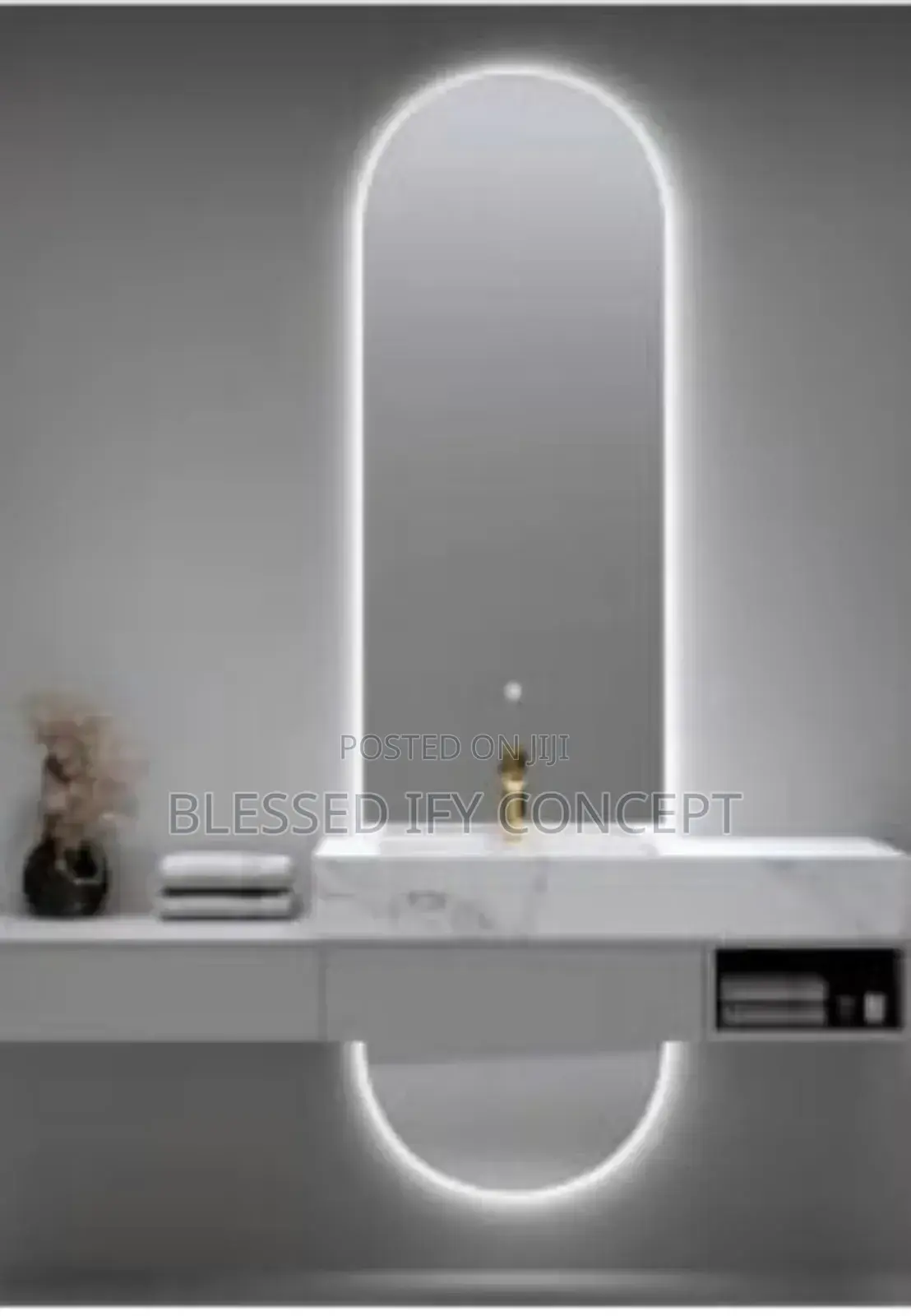 Luxury 60x120 Mirror With 3 Led Lighting