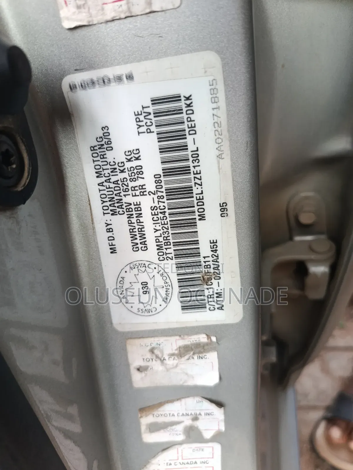 Toyota Corolla LE 2004 Silver