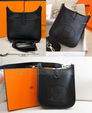 Hermes Genuine Leather Men's Crossbody Side Bags