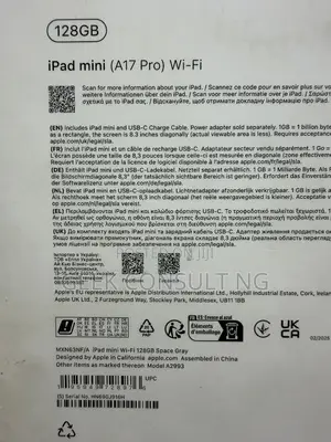 New Apple iPad mini Wi-Fi 128 GB White