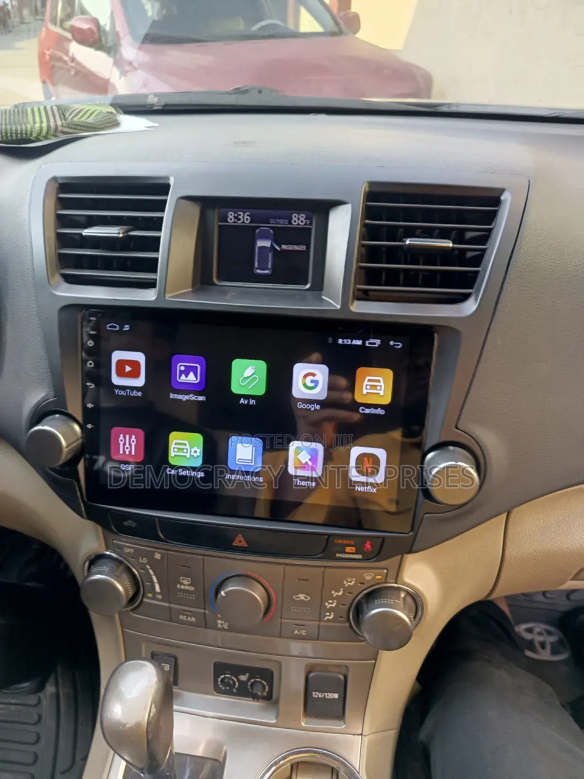 Toyota Highlander (2008/2012) Android Version With GPS (Map)