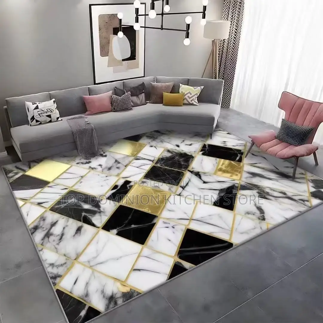 Nordic Geometric Abstract Carpet