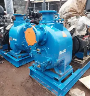 6 by 8 Self Priming Pump Coupled With Engine