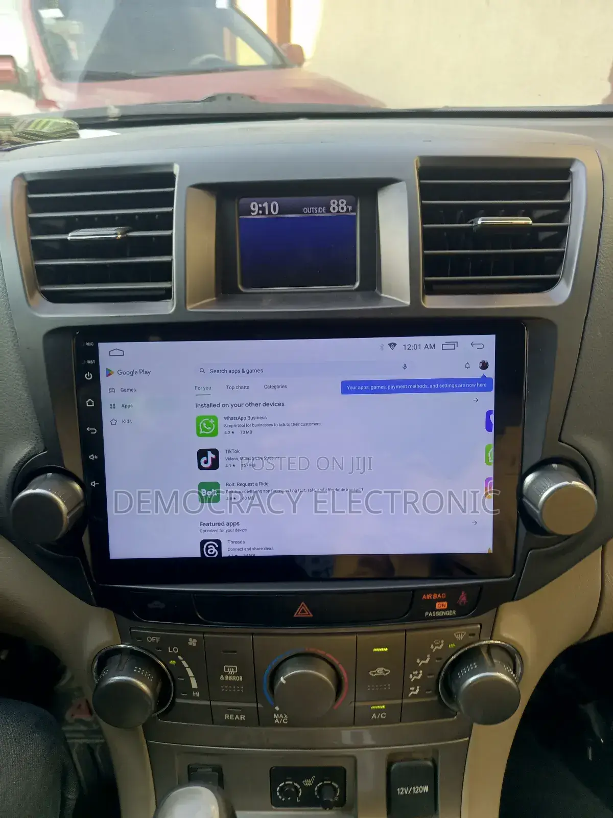 Highlander Android (2008/2012)Model With GPS Navigation (Map
