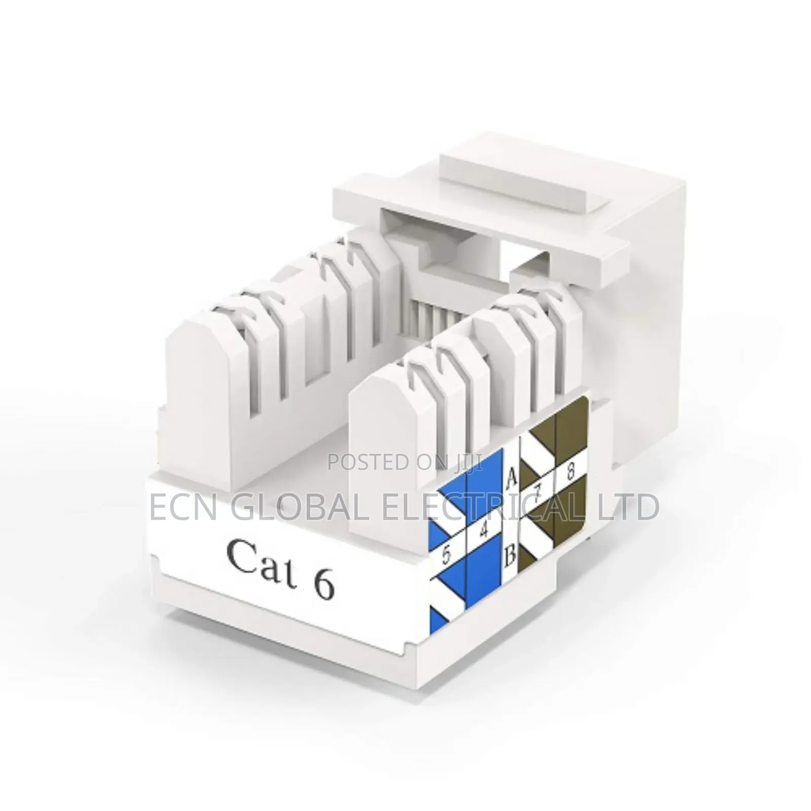 Cablecreation Cat6 Keystone Jack Rj45 – 20-Pack, White