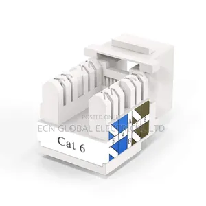 Cablecreation Cat6 Keystone Jack Rj45 – 20-Pack, White