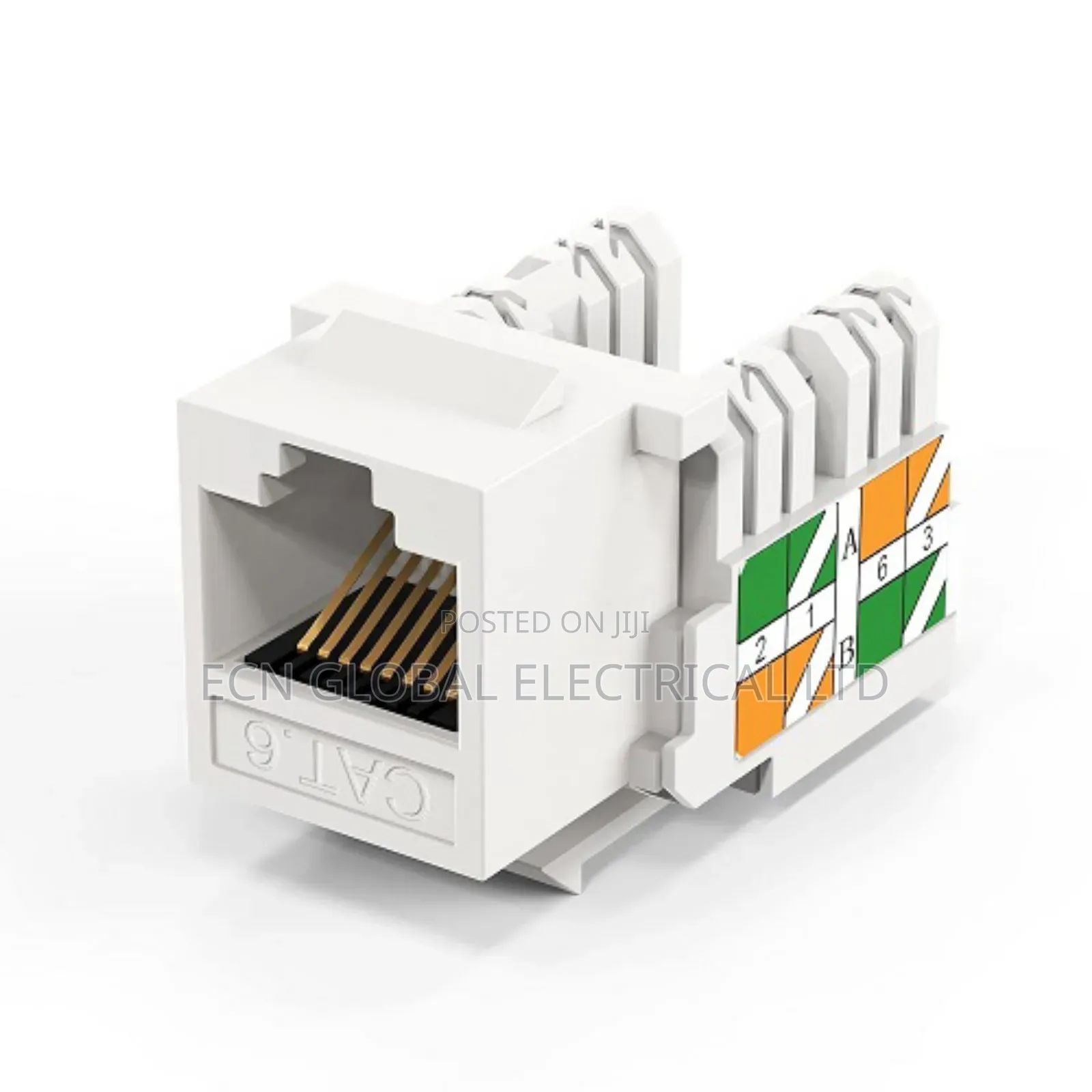 Cablecreation Cat6 Keystone Jack Rj45 – 20-Pack, White