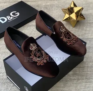 Dolce and Gabbana Luxury Designer Suede Shoe