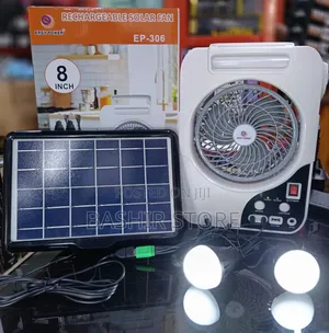 Rechargeable Solar Fan.