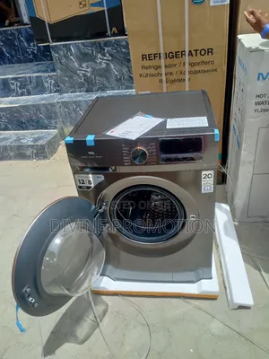 TCL 12kg Wash and Dry, Front Loader Washing Machine, Silver Color.