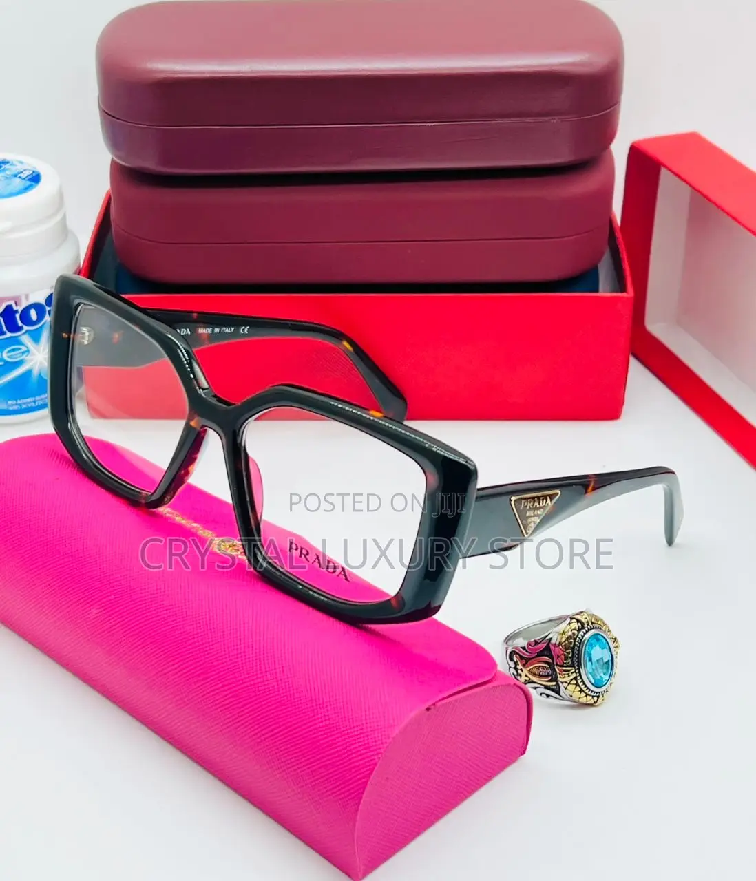 Prada Quality Luxury Ladies Frame Glasses