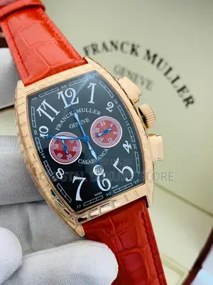 Franck Muller Quality Men Genuine Leather Wristwatch