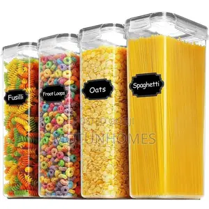 Air-Tight Cereal Containers Food Storage and Organizer 2.8l- 4in1