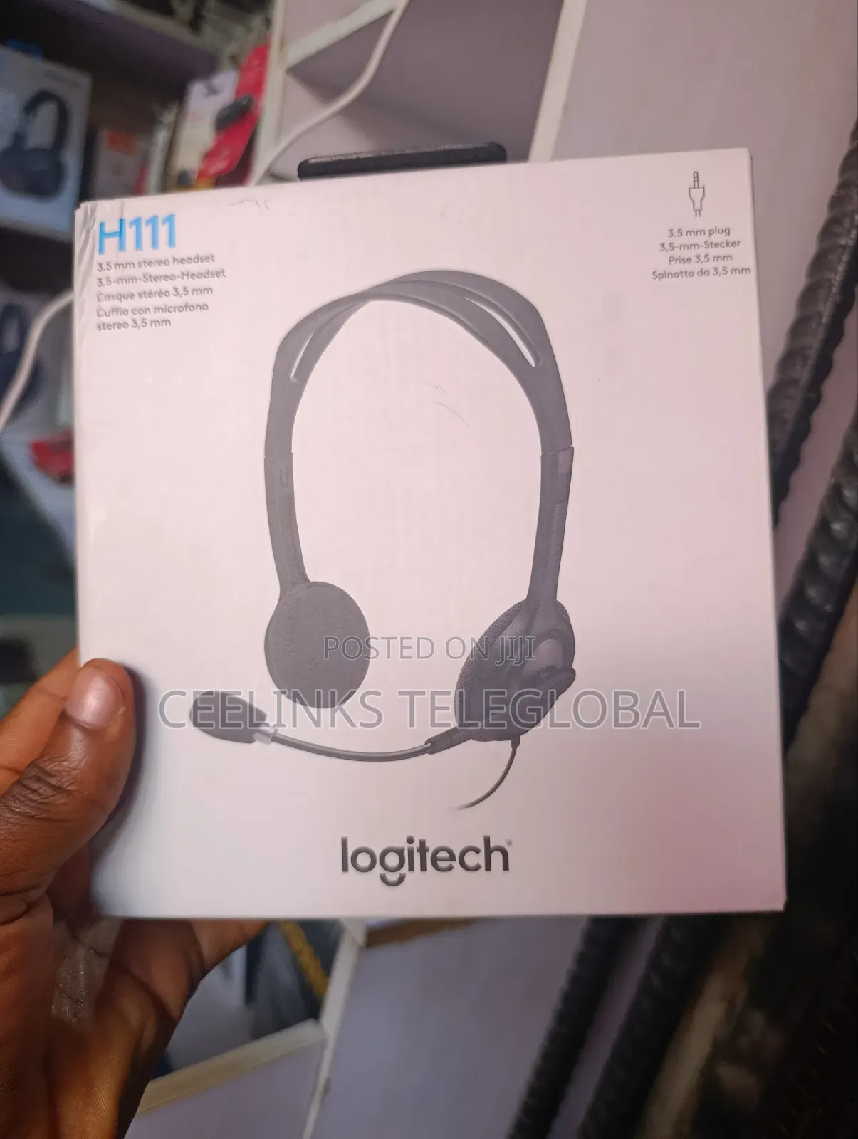 New Logitech Wired Stereo Headset With Microphone