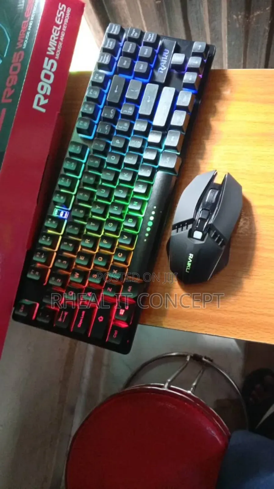 Raiku R905 RGB Wireless Keyboard and Mouse