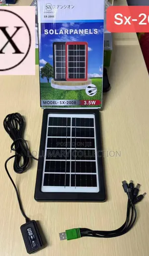 3.5w Solar Direct Charger With Usb Multi Cable – No Battery Needed